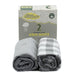 PORTABLE CRIB SHEET 2PK DARK GRAY