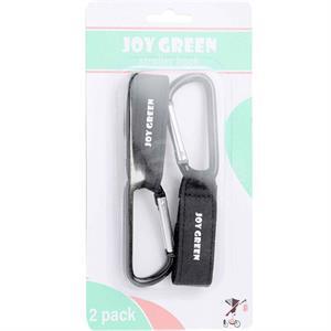 JOY GREEN STROLLER HOOKS 2PK