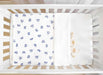 HIBERNATE BABY - PORTABLE MINI-CRIB SET (24"X38") . CROWN - BLUE CRIB SET HIBERNATE BABY