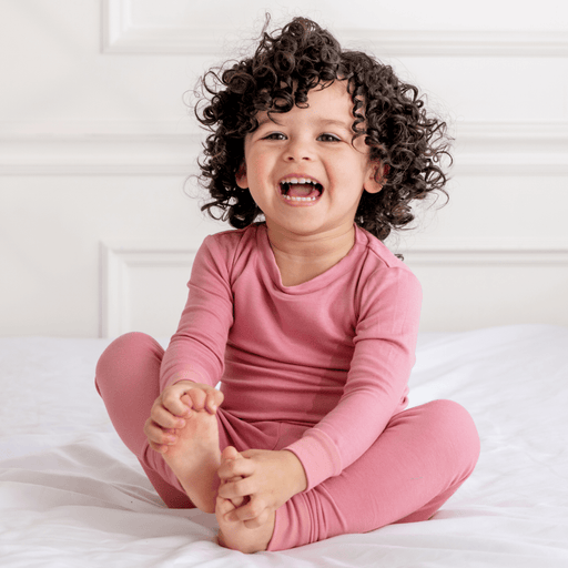 Toddler/Kids Bamboo Pajamas - Dusty Rose Pajamas Dreamland Baby