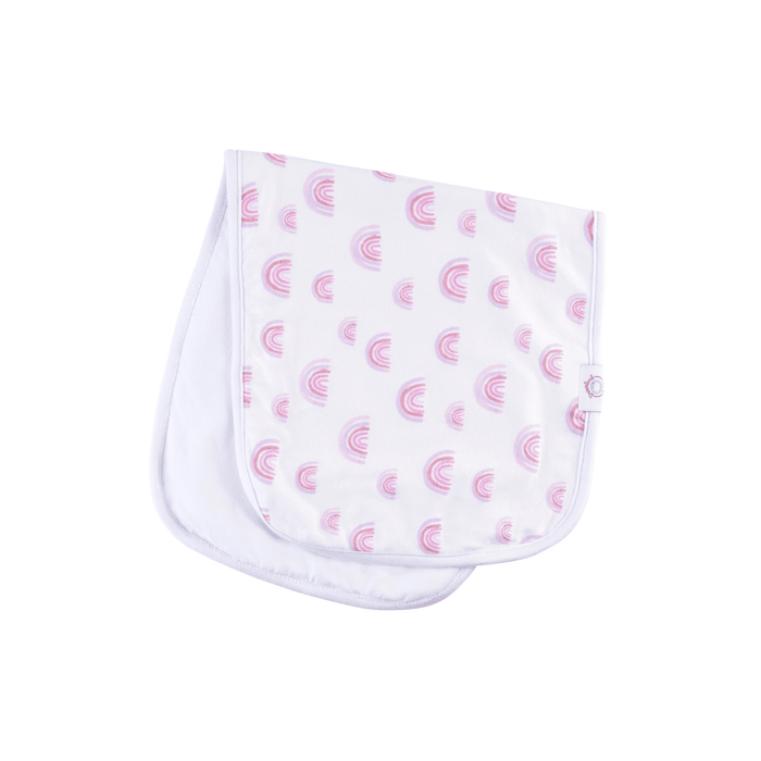 Dream Burp Cloth Pink Rainbow Accessories Dreamland Baby