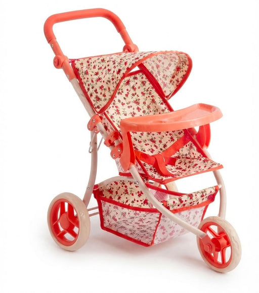 THE NEW YORK DOLL COLLECTION DOLL STROLLER - FLORAL DOLL THE NEW YORK DOLL COLLECTION