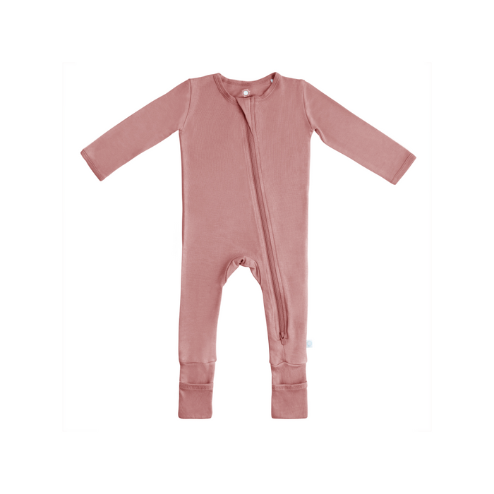 Baby Bamboo Pajamas w/ DreamCuffs® Dusty Rose Pajamas Dreamland Baby