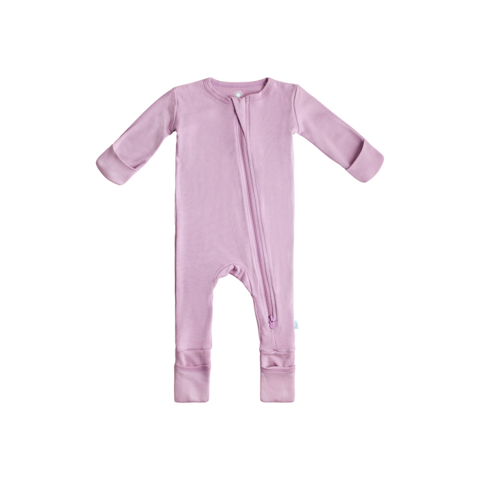 Baby Bamboo Pajamas w/ DreamCuffs® Misty Mauve Pajamas Dreamland Baby