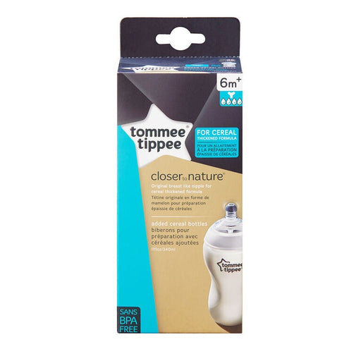 TOMMEE TIPPEE CLOSER TO NATURE BABY THICK FEED BOTTLE - 11OZ