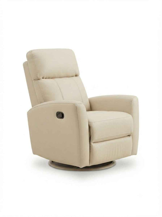 LEATHER ITALIA INMAN LEATHER SWIVEL GLIDER RECLINER EFFICIENT SIZE CHAIR
