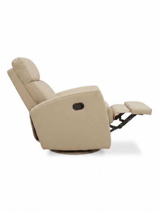 LEATHER ITALIA INMAN LEATHER SWIVEL GLIDER RECLINER EFFICIENT SIZE CHAIR