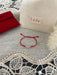 LIOHR BABY BRACELET MEANINGFUL TRADITION. HANDMADE WITH RED THREAD . PINK JADE BRACELET LIOHR
