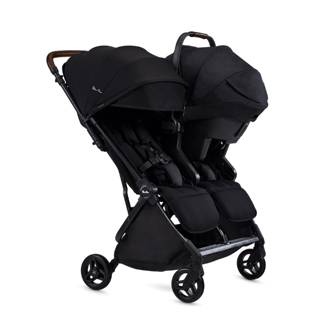 SILVER CROSS JET DOUBLE STROLLER - BLACK