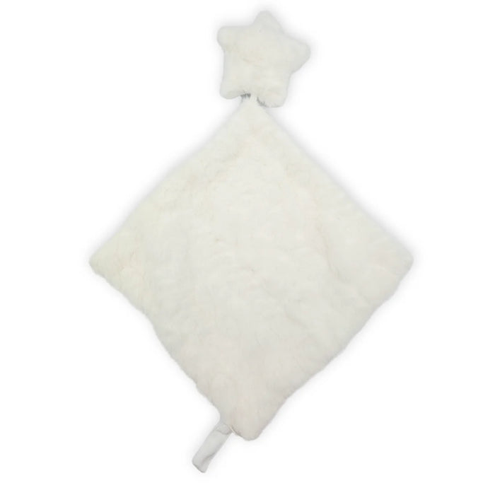 RITZ BABY FUZZY BLANKET CABLE DESIGN/VELOUR BACK LOVEY . OFF WHITE BLANKETS RITZ