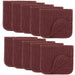 Muslin Burp Cloths by Comfy Cubs - Wine 10 Pack Muslin Burp Cloths Comfy Cubs