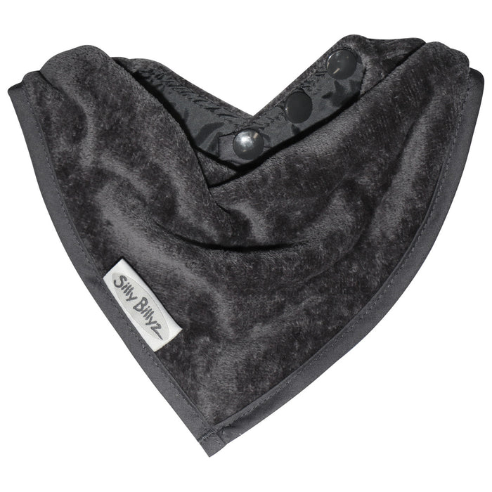 SILLY BILLYZ BANDANA TOWEL BIB GREY