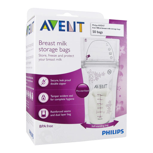 PHILIPS AVENT BREAST MILK STORAGE BAGS, 6 OUNCE, 5