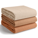 Muslin Swaddle Blankets, 42” x 42” in Sand, Cedar, Caramel, Pack of 3 Swaddles Comfy Cubs