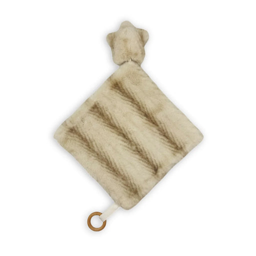 RITZ BABY FUZZY BLANKET CHEVRON DESIGN PLUSH LOVEY . BEIGE BLANKETS RITZ