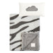 RITZ BABY FUZZY BLANKET ZEBRA DESIGN . GREY BLANKETS RITZ