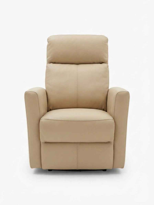 LEATHER ITALIA INMAN LEATHER SWIVEL GLIDER RECLINER EFFICIENT SIZE CHAIR
