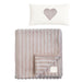 RITZ BABY FUZZY BLANKET SHADED STRIPY . MAUVE BLANKETS RITZ