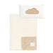 RITZ BABY FUZZY BLANKET MINI CABLES DESIGN . BEIGE OFF WHITE BLANKETS RITZ