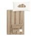 RITZ BABY FUZZY BLANKET CHEVRON DESIGN PLUSH . BEIGE BLANKETS RITZ