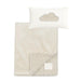 RITZ BABY FUZZY BLANKET CABLE DESIGN/VELOUR BACK . OFF WHITE BLANKETS RITZ