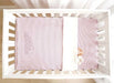 HIBERNATE BABY - PORTABLE MINI-CRIB SET (24"X38") . STRIPED - LILAC CRIB SET HIBERNATE BABY