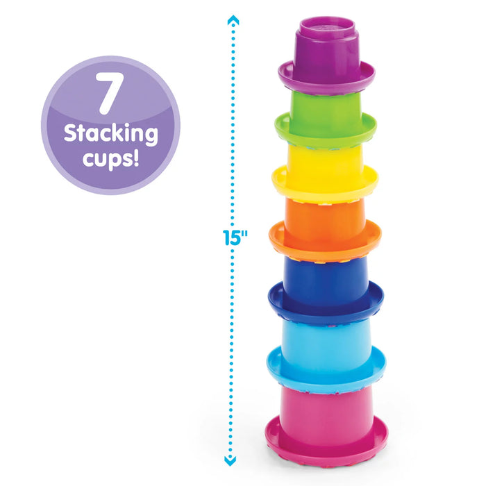 KIDOOZIE EARLYEARS STACK N` NEST CUPS EDUCATIONAL TOY, 7 PCS SET TOY KIDOOZIE