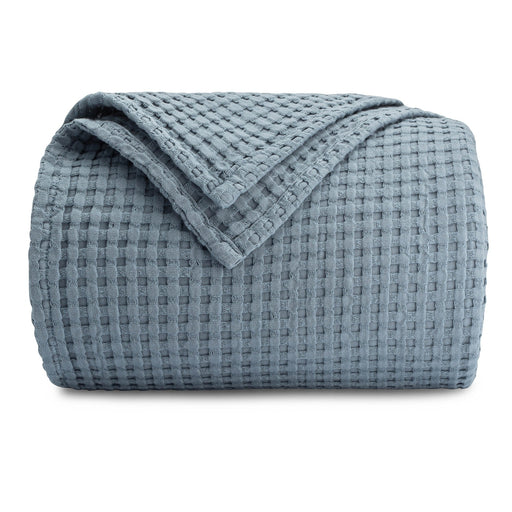 Adult Waffle Blankets by Comfy Cubs in Pacific Blue Waffle Comfy Cubs