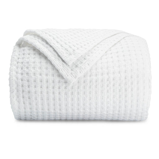 Adult Waffle Blankets by Comfy Cubs in White Waffle Comfy Cubs