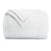 Adult Waffle Blankets by Comfy Cubs in White Waffle Comfy Cubs