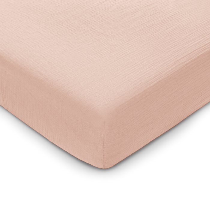 Muslin Fitted Crib Sheet by Comfy Cubs Blush Crib Sheet Comfy Cubs