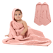 Baby Hooded Towels in Bold Blush Pack Of 2 Hooded Towels Comfy Cubs