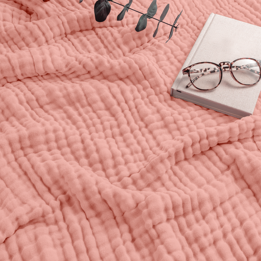 Adult Muslin Blanket in Bold Blush Muslin Comfy Cubs