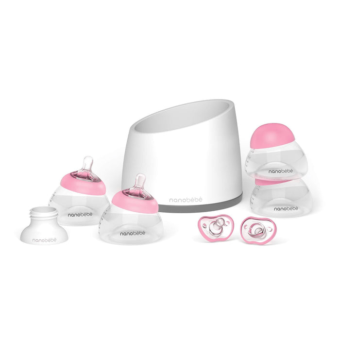 Breastmilk Bottle Starter Set Pink Baby Gift Sets Nanobébé