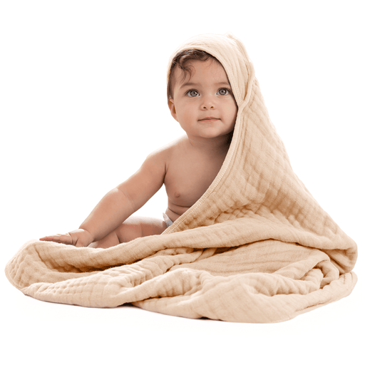 Baby Hooded Towels in Cream Pack Of 1 Hooded Towels Comfy Cubs