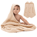 Baby Hooded Towels in Cream Pack Of 2 Hooded Towels Comfy Cubs