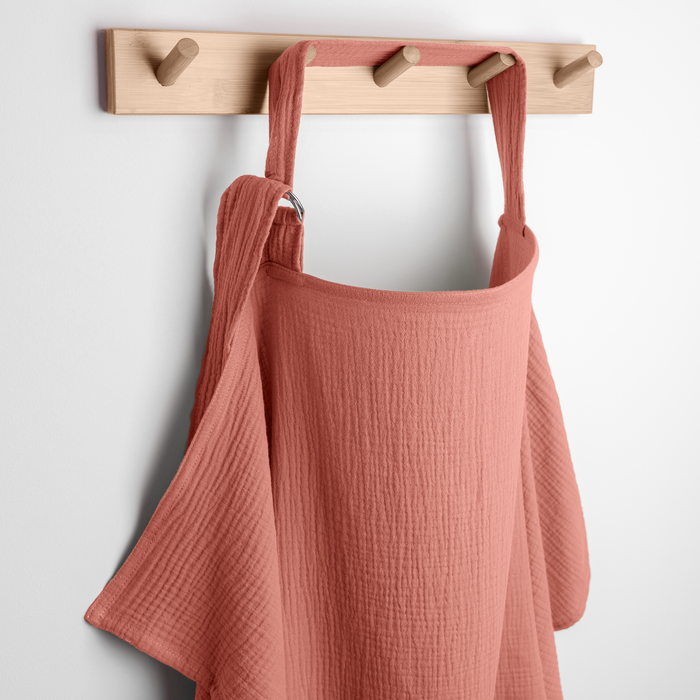 Muslin Nursing Cover, Pack of 1 in Dusty Rose Nursing Covers Comfy Cubs