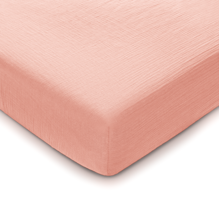 Muslin Fitted Crib Sheet by Comfy Cubs Pink Crib Sheet Comfy Cubs