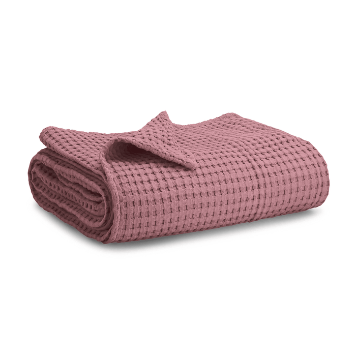 Baby Waffle Blankets by Comfy Cubs in Mauve Waffle Comfy Cubs