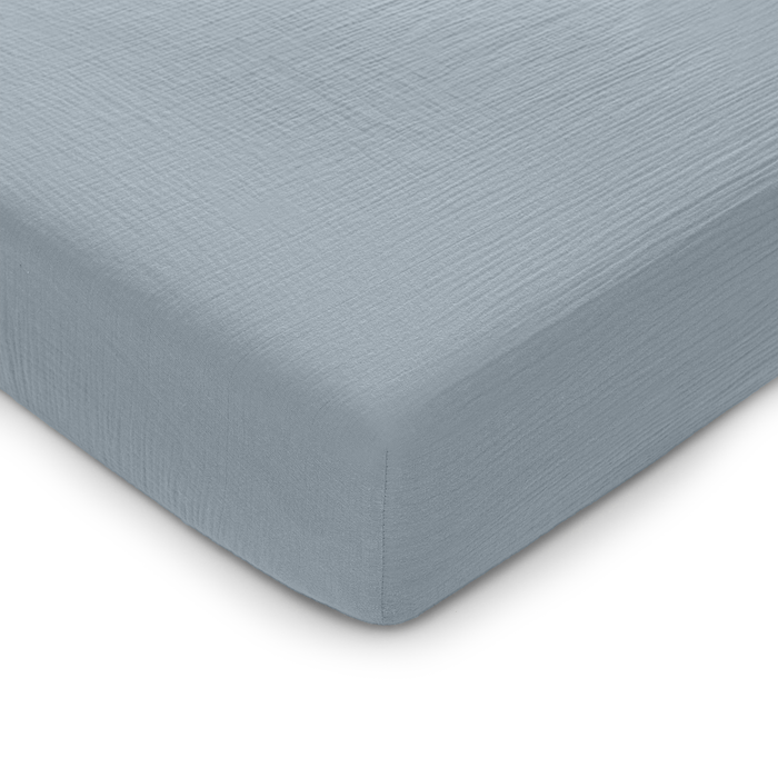Muslin Fitted Crib Sheet by Comfy Cubs Pacific Blue Crib Sheet Comfy Cubs