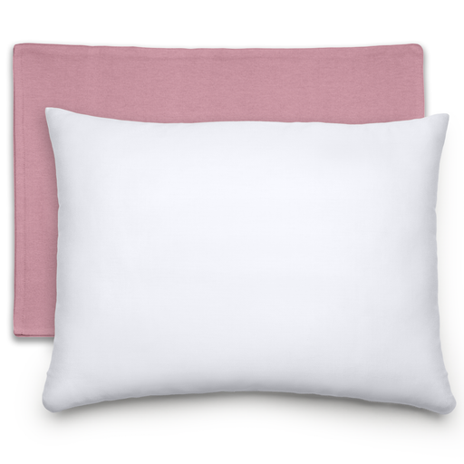 Toddler Pillows with Soft Cotton Pillow Case by Comfy Cubs - Mauve Comfy Cubs