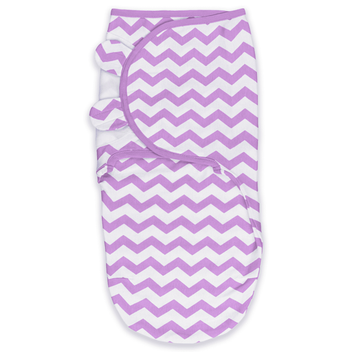 Easy Swaddle Blankets by Comfy Cubs - Purple Chevron, Pack of 1 Comfy Cubs