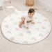 Play Mat with Non-Slip Bottom - Rainbow Round - 48" Comfy Cubs