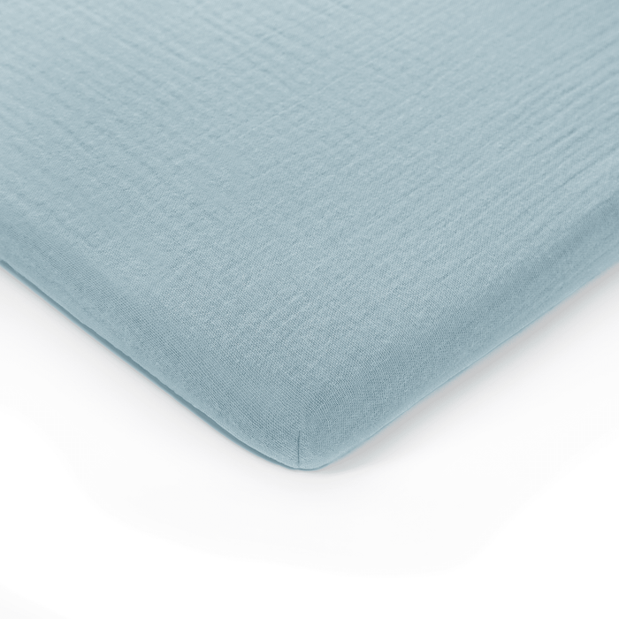 Muslin Fitted Bassinet Crib Sheet by Comfy Cubs Sky Blue Bassinet Sheets Comfy Cubs