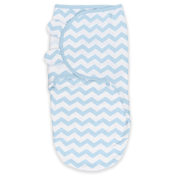 Easy Swaddle Blankets by Comfy Cubs - Blue Chevron, Pack of 1 Comfy Cubs