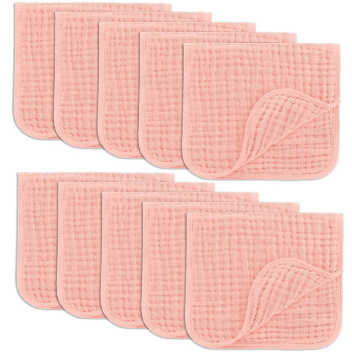 Muslin Burp Cloths by Comfy Cubs - Lace 10 Pack Muslin Burp Cloths Comfy Cubs