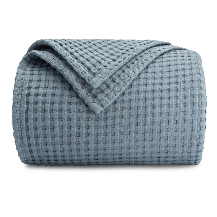 Adult Waffle Blankets by Comfy Cubs in Pacific Blue Waffle Comfy Cubs