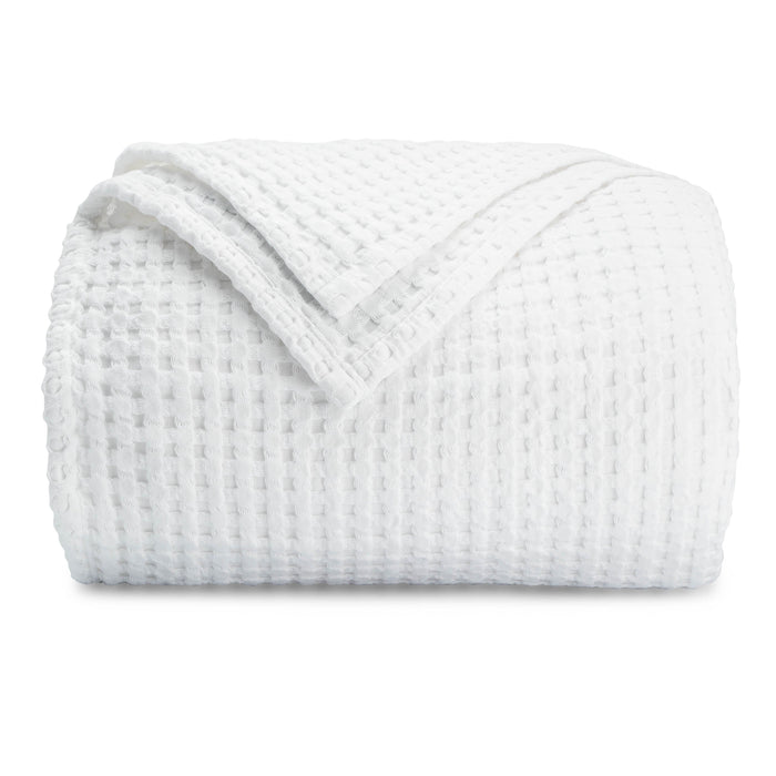 Adult Waffle Blankets by Comfy Cubs in White Waffle Comfy Cubs