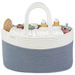 Rope Diaper Caddy by Comfy Cubs - Pacific Blue Diaper Caddy Comfy Cubs