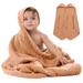 Baby Hooded Towels by Comfy Cubs - Caramel Pack Of 2 Hooded Towels Comfy Cubs